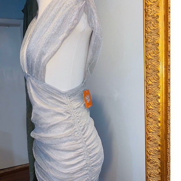 Sexy Silver Body Con Party Dress - Picture 4 of 4